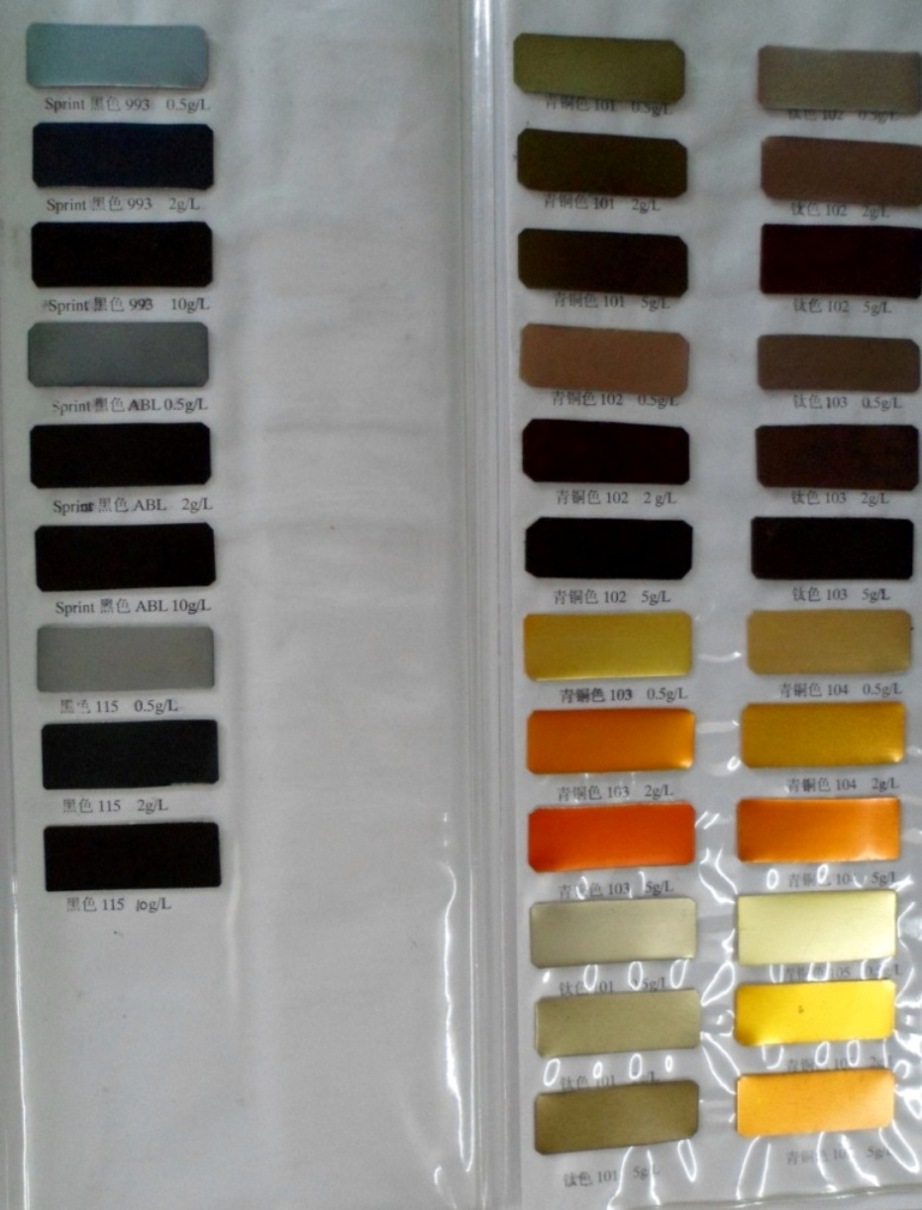 铝染料，黑色染料，酸性染料，阳极氧化，着色，染色，表面处理，AlloyDeep Black HABLR(铝深黑R)